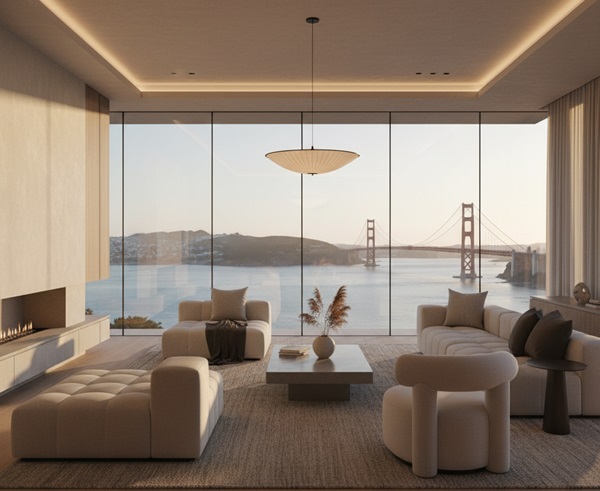 Bay View Living Room Elegance