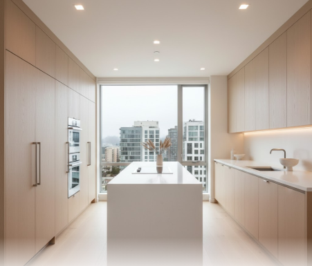 Hidden Storage & Seamless Cabinets