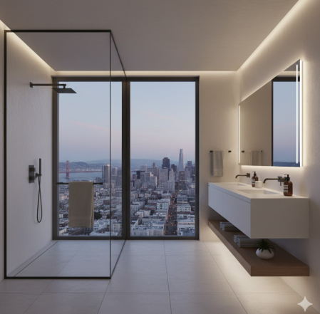 Luxe Minimalism with Glass
