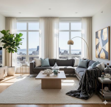 Modern Glam with Metallic Accents