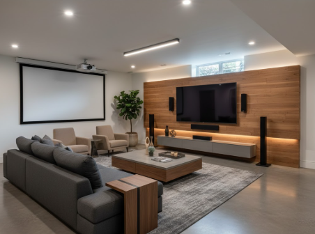 Modern Minimalist Entertainment Hub