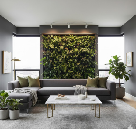 Nature-Inspired Green & Grey