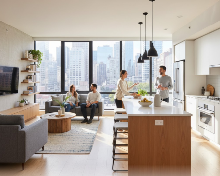 Open-Concept Kitchen Living