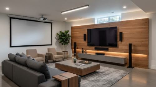 Modern Minimalist Entertainment Hub